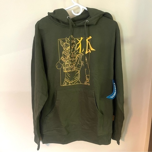 NEFF Fortnite by Epic Games Hoodie Green and Gold Men’s Small New w/ Tags NWT - Picture 1 of 8